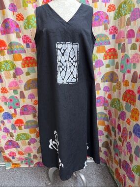 Crazy Fish Sleeveless Maxi Dress. XL